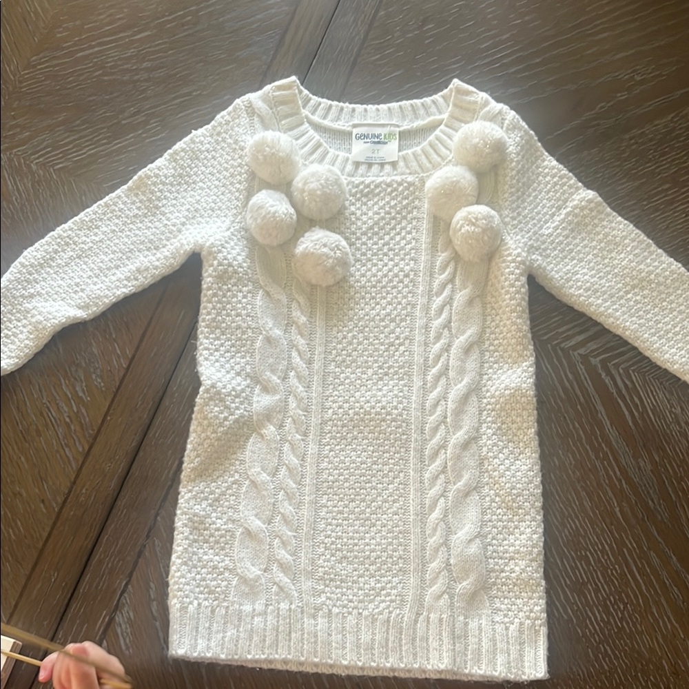 OshKosh B'gosh Cream Cable Knit Dress